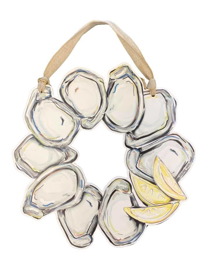 Oyster Wreath Door Hanger