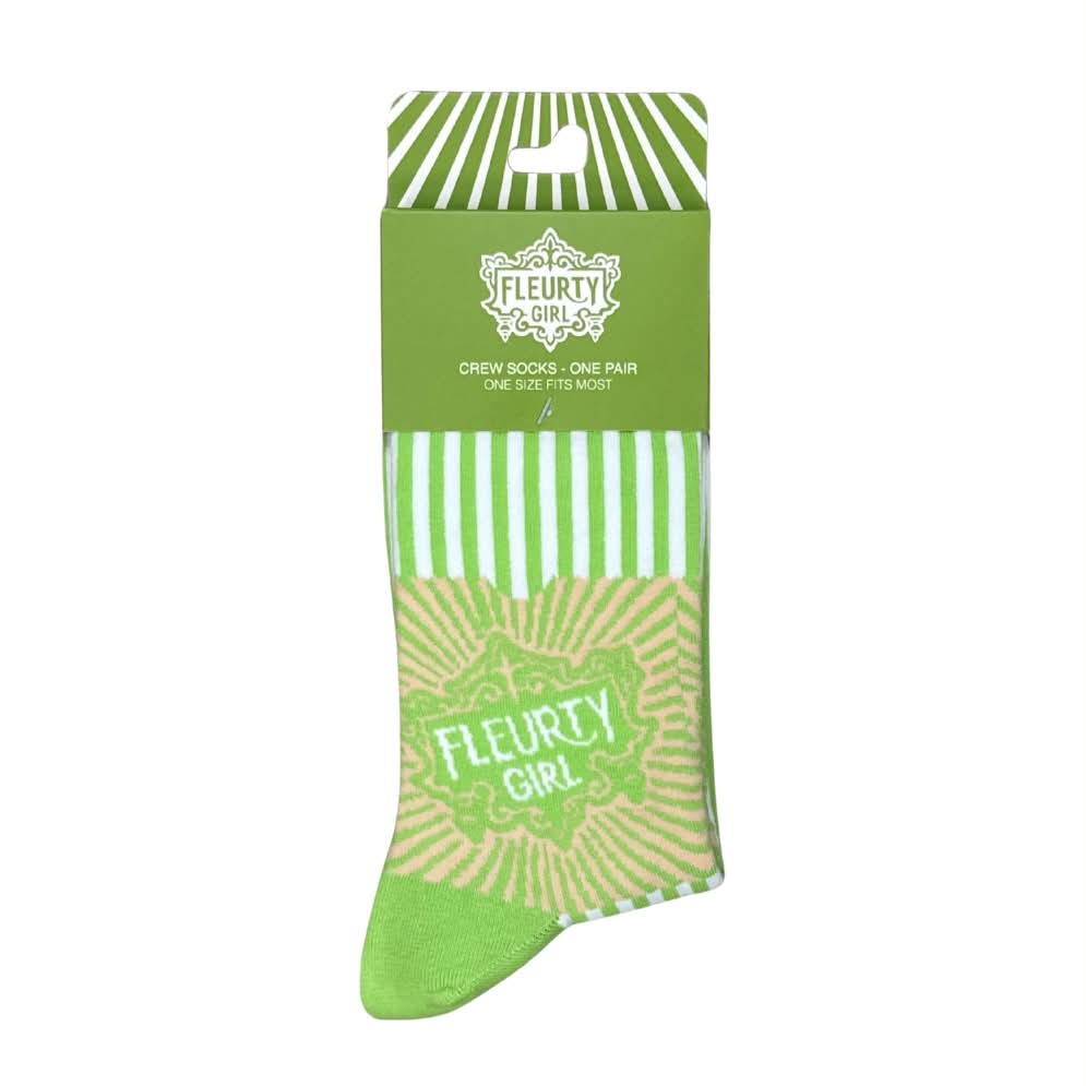 Fleurty Girl Logo Socks