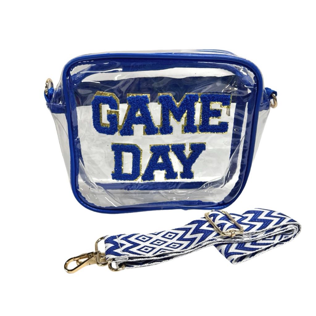 Game Day Patch Clear Bag, Blue