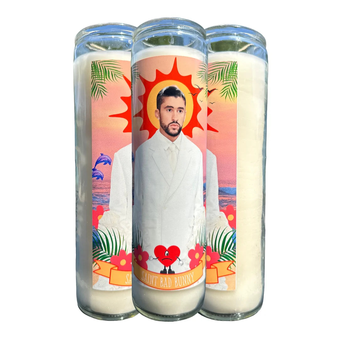 Bad Bunny Luminary Candle