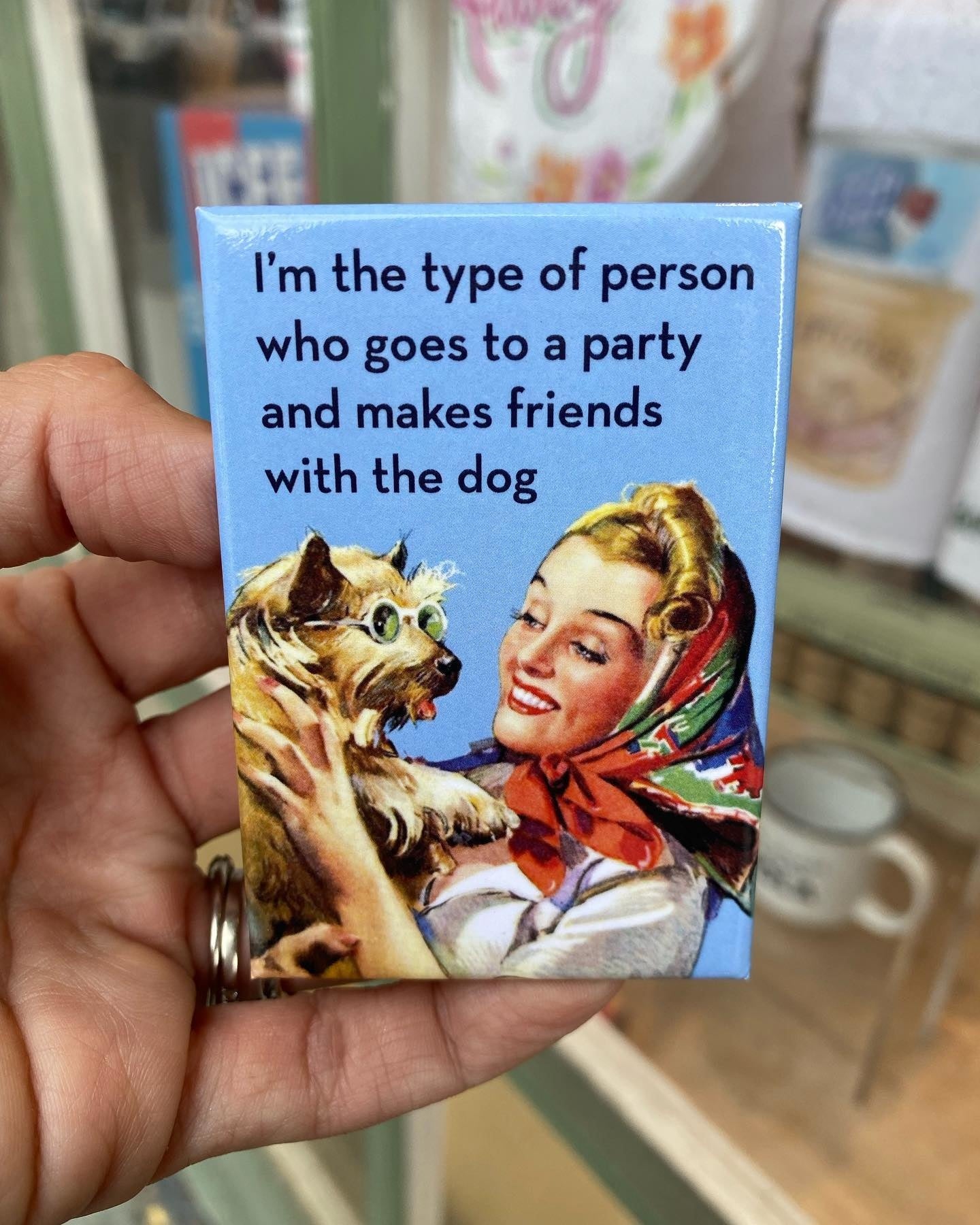 Makes Friends with the Dog Magnet