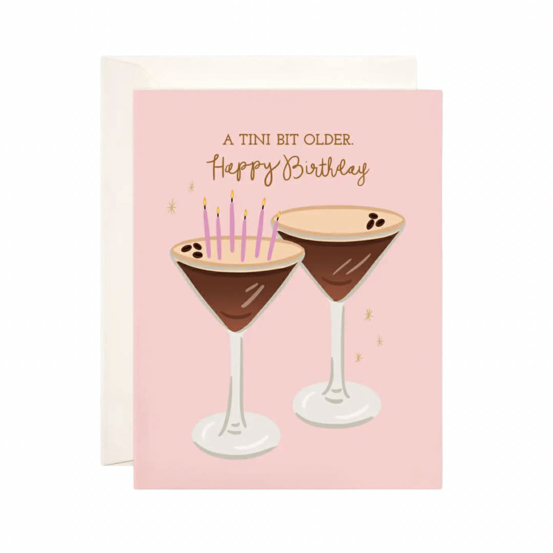 Tini Bit Older Card, Espresso