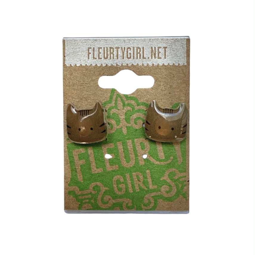 Cat Stud Earrings