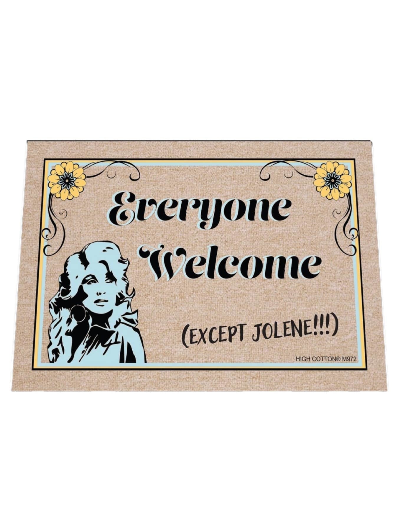 Everyone Welcome Dolly Door Mat