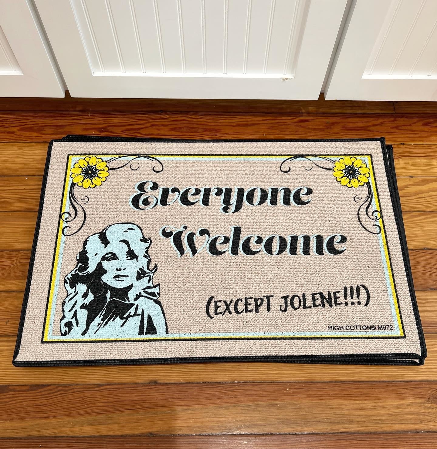Everyone Welcome Dolly Door Mat