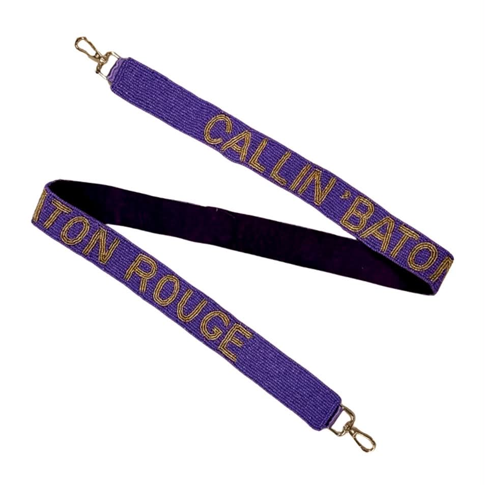 Callin' Baton Rouge Beaded Purse Strap