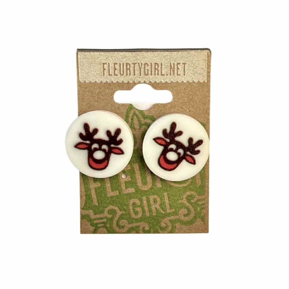 Christmas Sugar Cookie Stud Earring