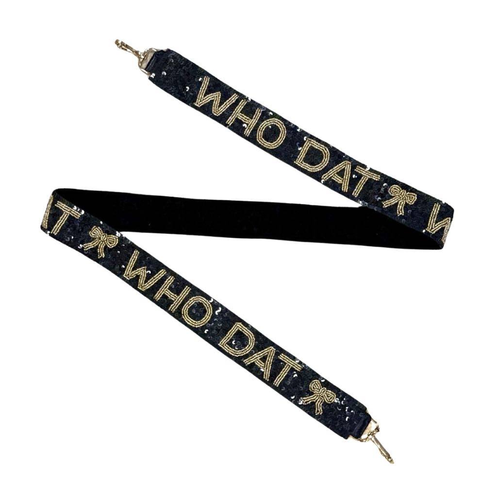 Who Dat Coquette Sequin Purse Strap