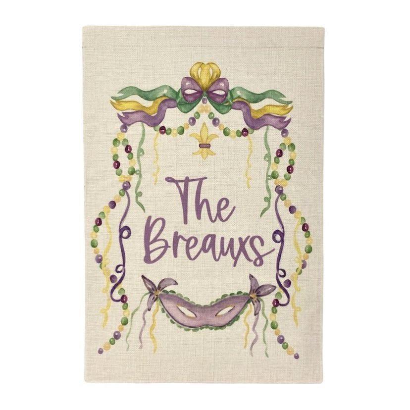 Custom Pastel Mardi Gras Flag