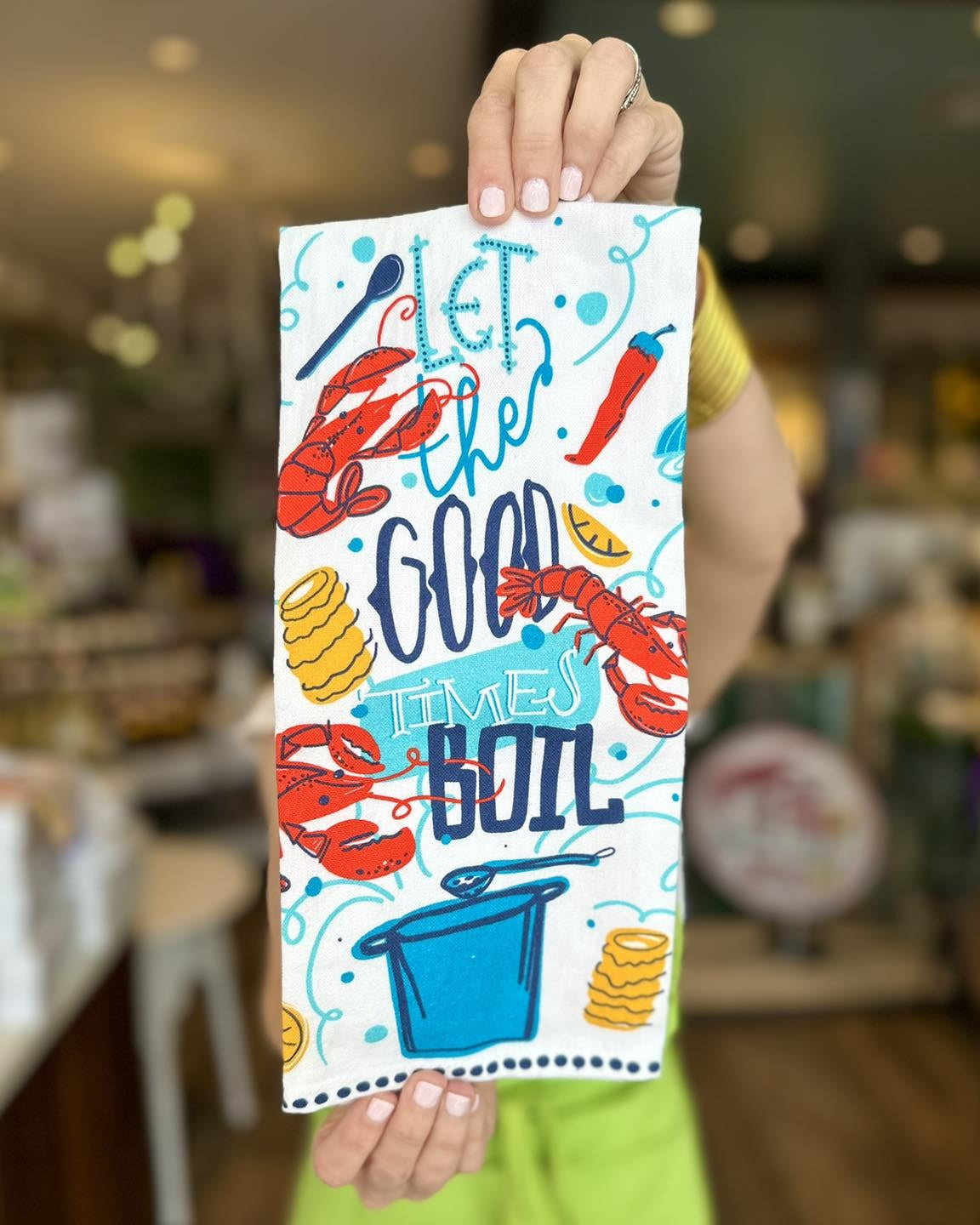 Let Good Times Boil Crawfish Towel Lol