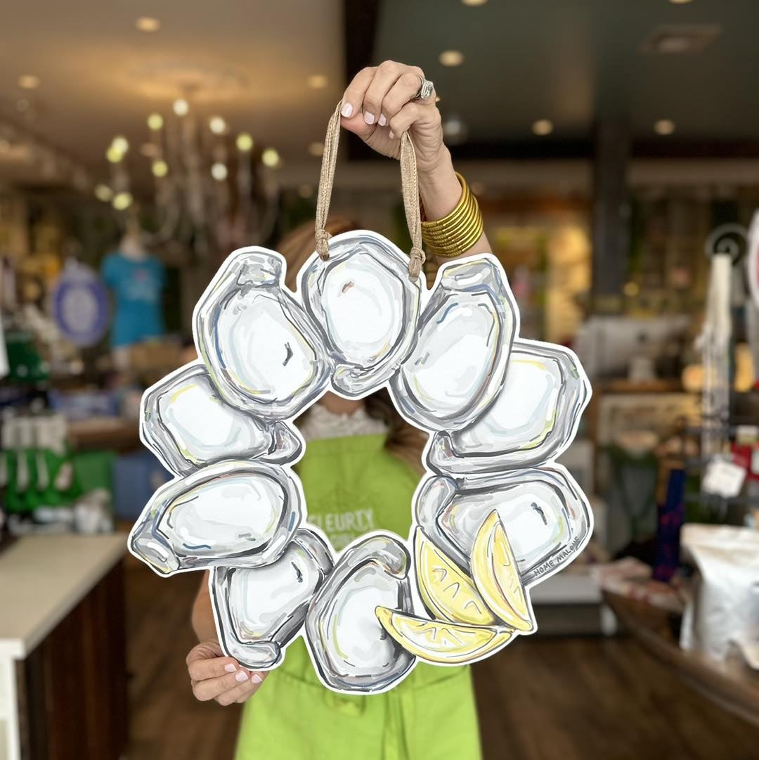 Oyster Wreath Door Hanger