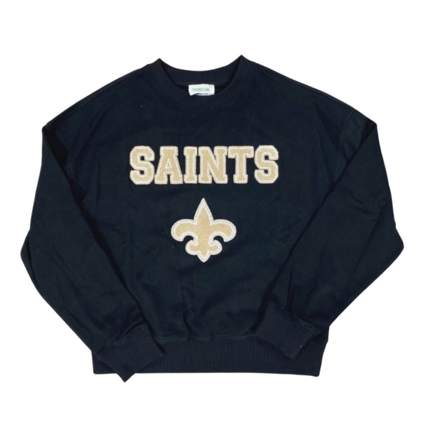 Saints Patch Sweatshirt – Fleurty Girl - Main Image