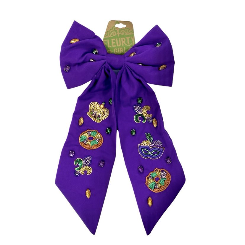 fleurty girl mardi gras headband