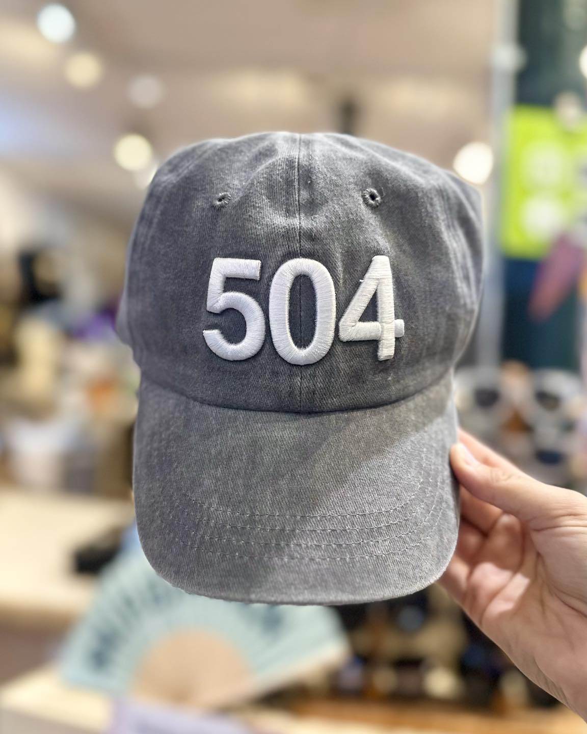 504 Baseball Hat, Charcoal