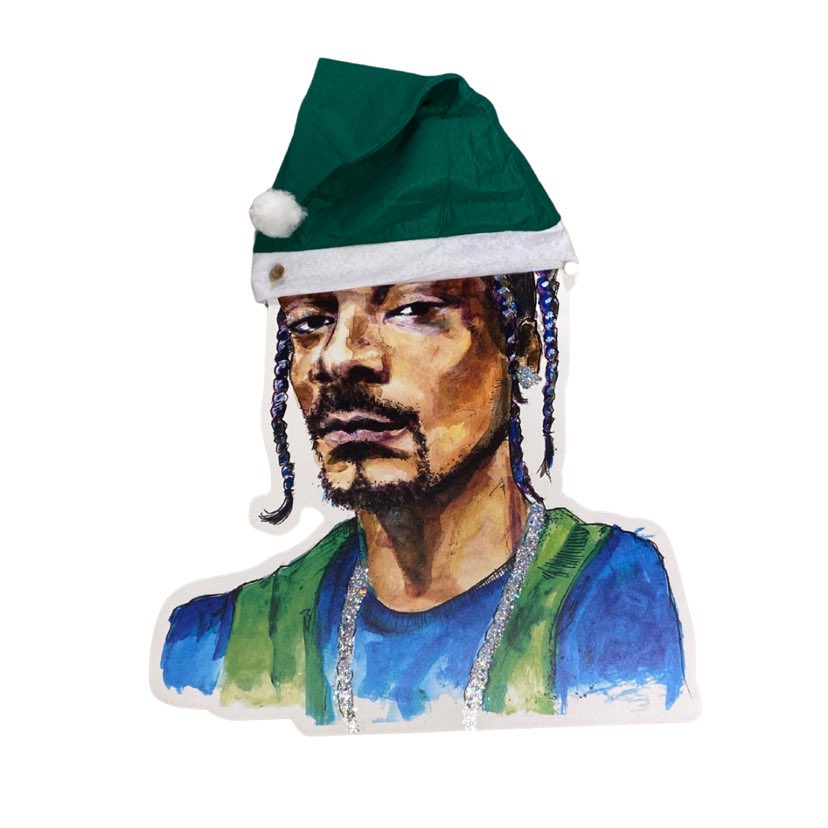 Santa Snoop Door Hanger