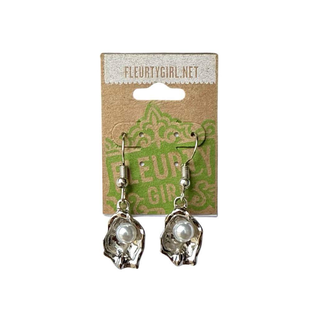 Pearl Oyster Earrings