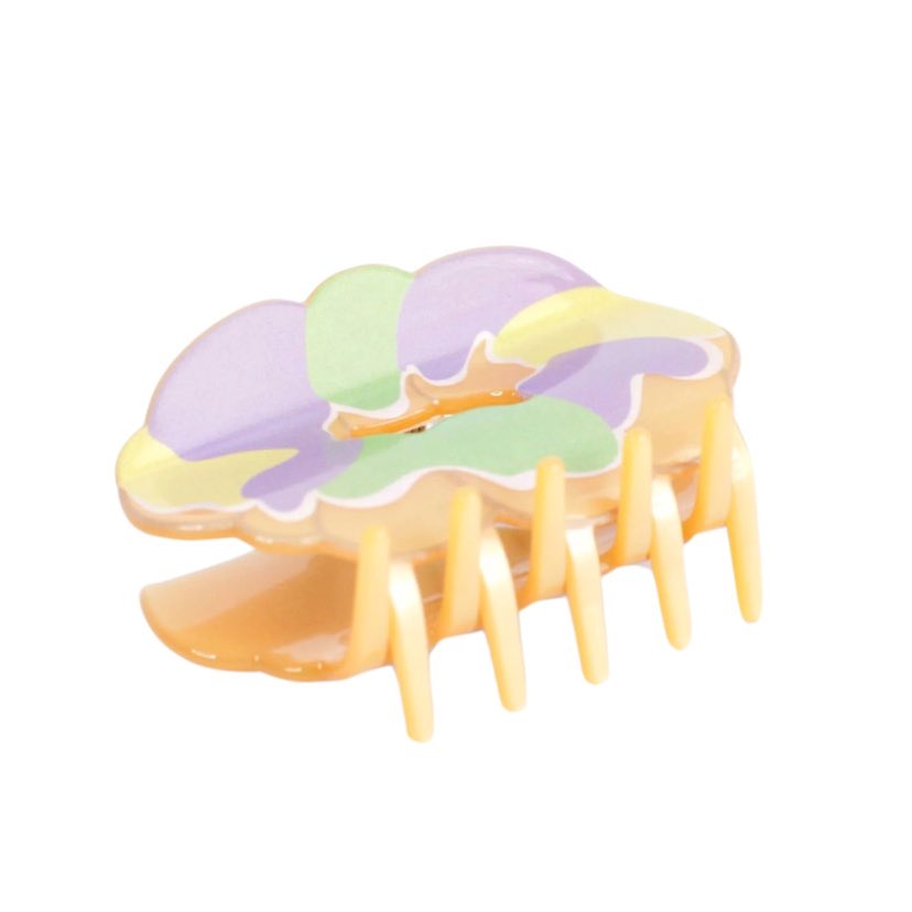 King Cake Claw Clip, Pastel