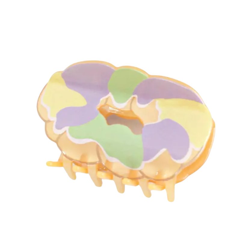 King Cake Claw Clip, Pastel