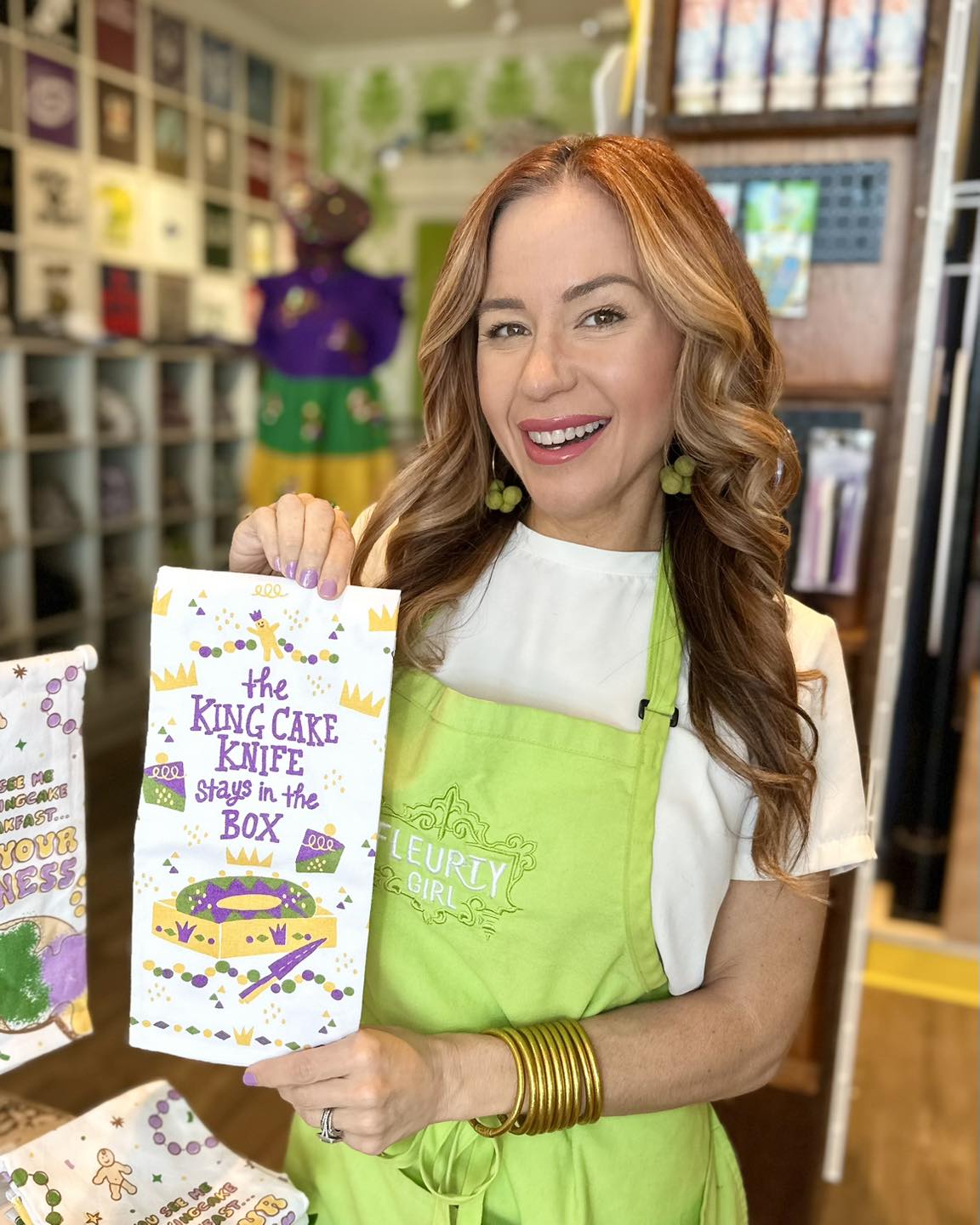 King Cake Knife Towel