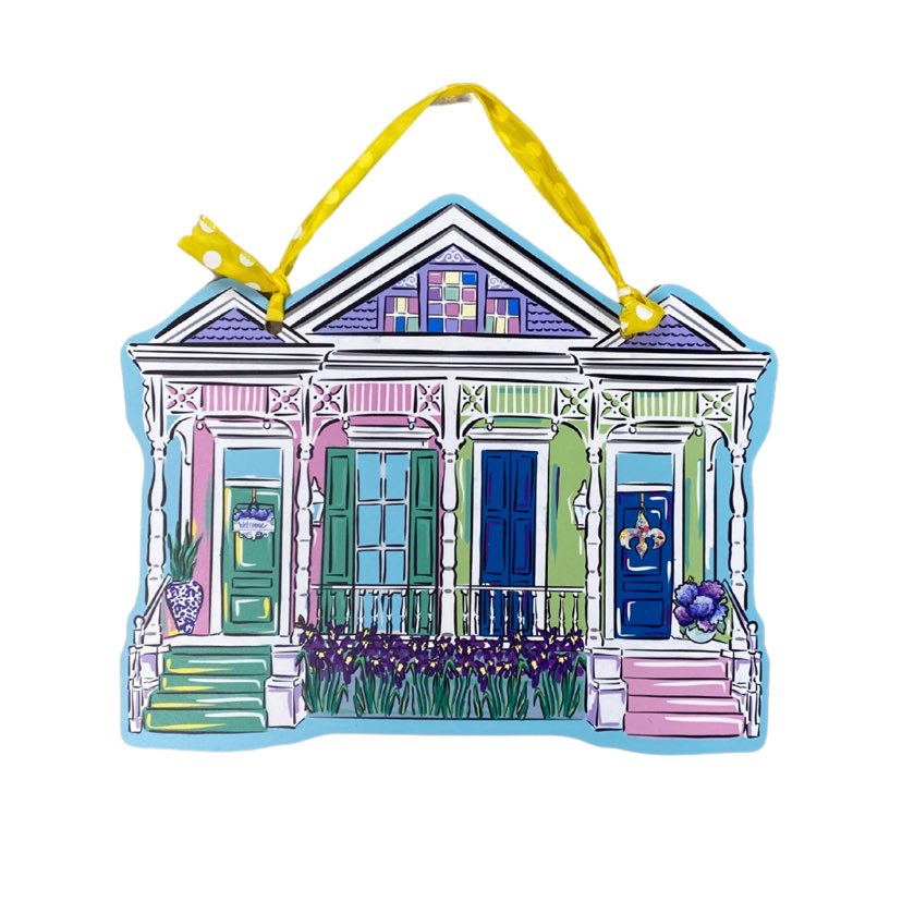 Mardi Gras/Spring Shotgun Reversible Door Hanger