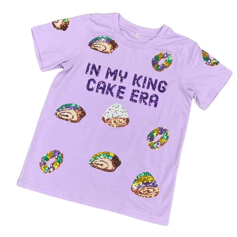 King Cake Era Sequin Top