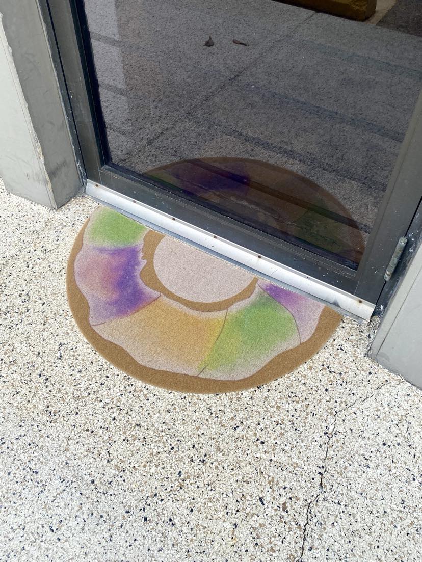 King Cake Door Mat
