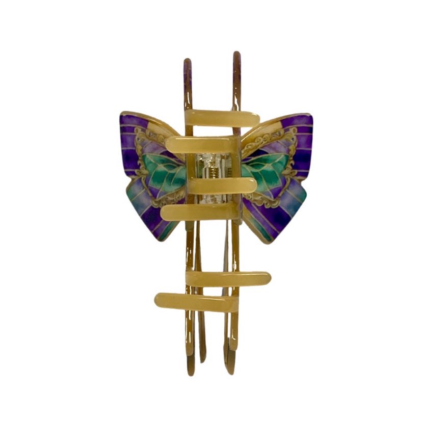 Mardi Gras Coquette Claw Clip