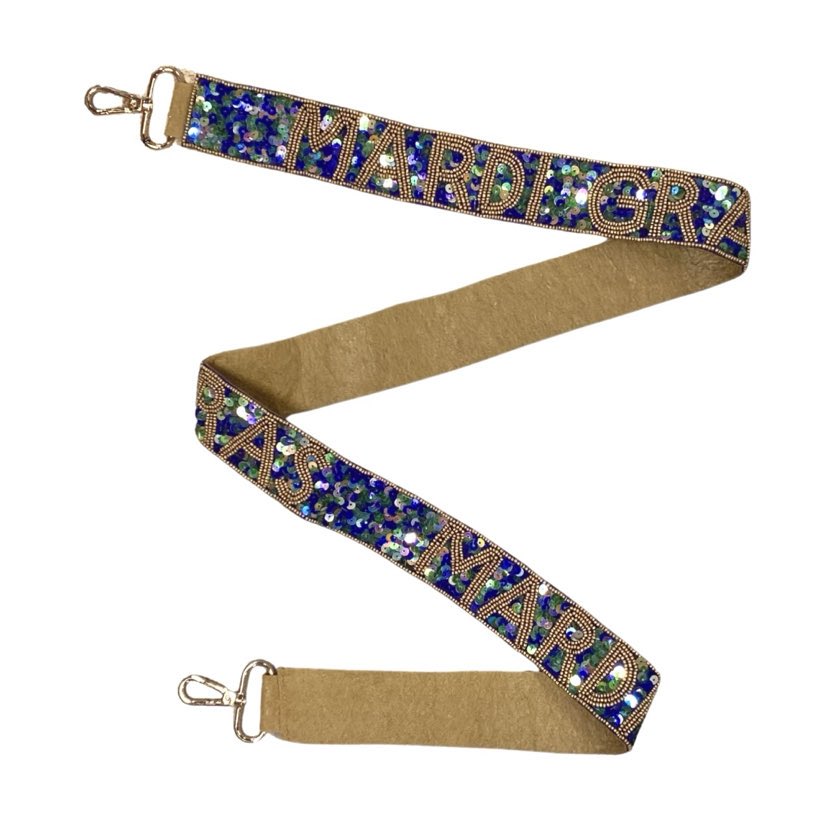 Mardi Gras Sequin Purse Strap