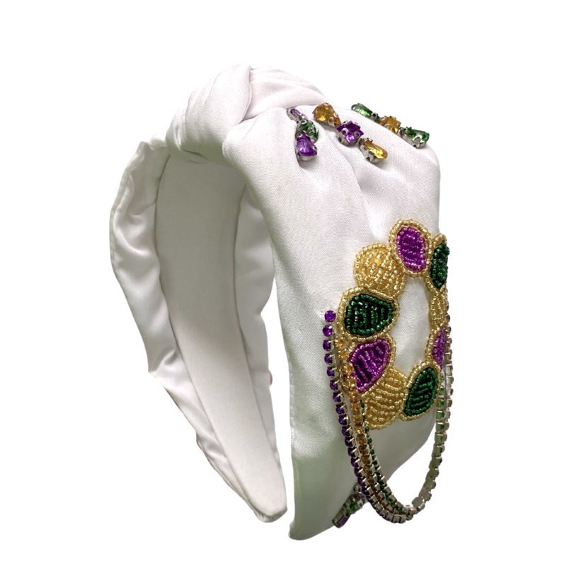 fleurty girl mardi gras headband