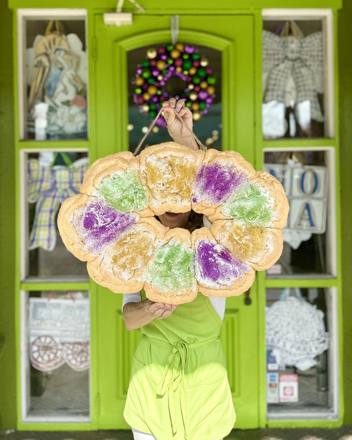 3D King Cake Door Hanger