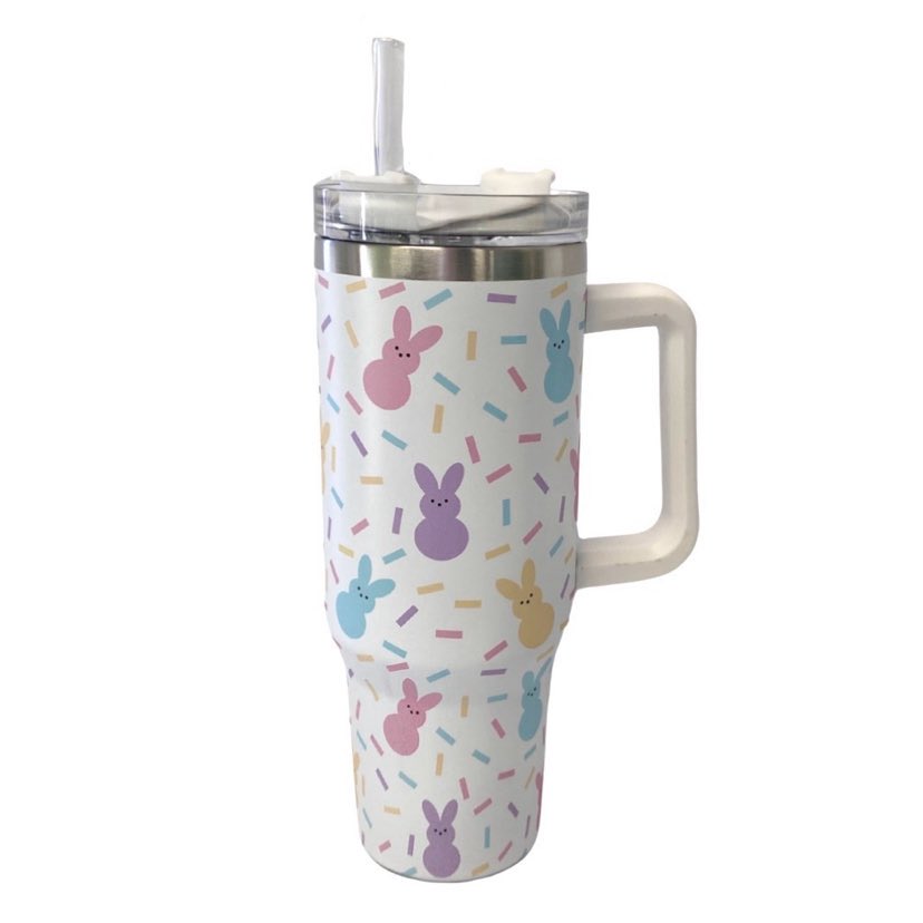 Bunny Sprinkle Tumbler, 40 oz