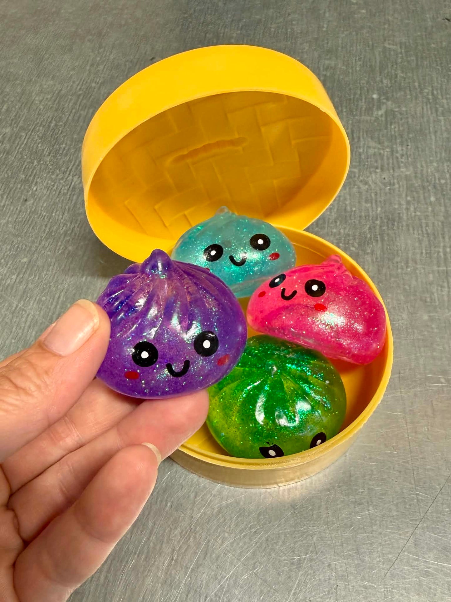Mystery Dumpling Squishy, Mini 4 Pack