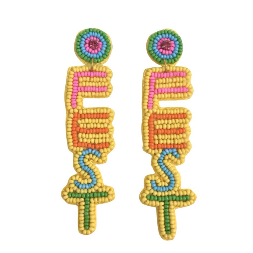 Beaded Fest Dangle Earrings