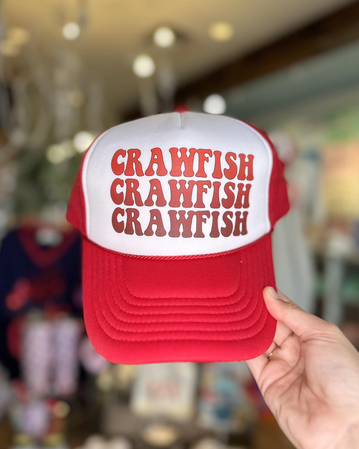Crawfish Repeat Trucker Hat