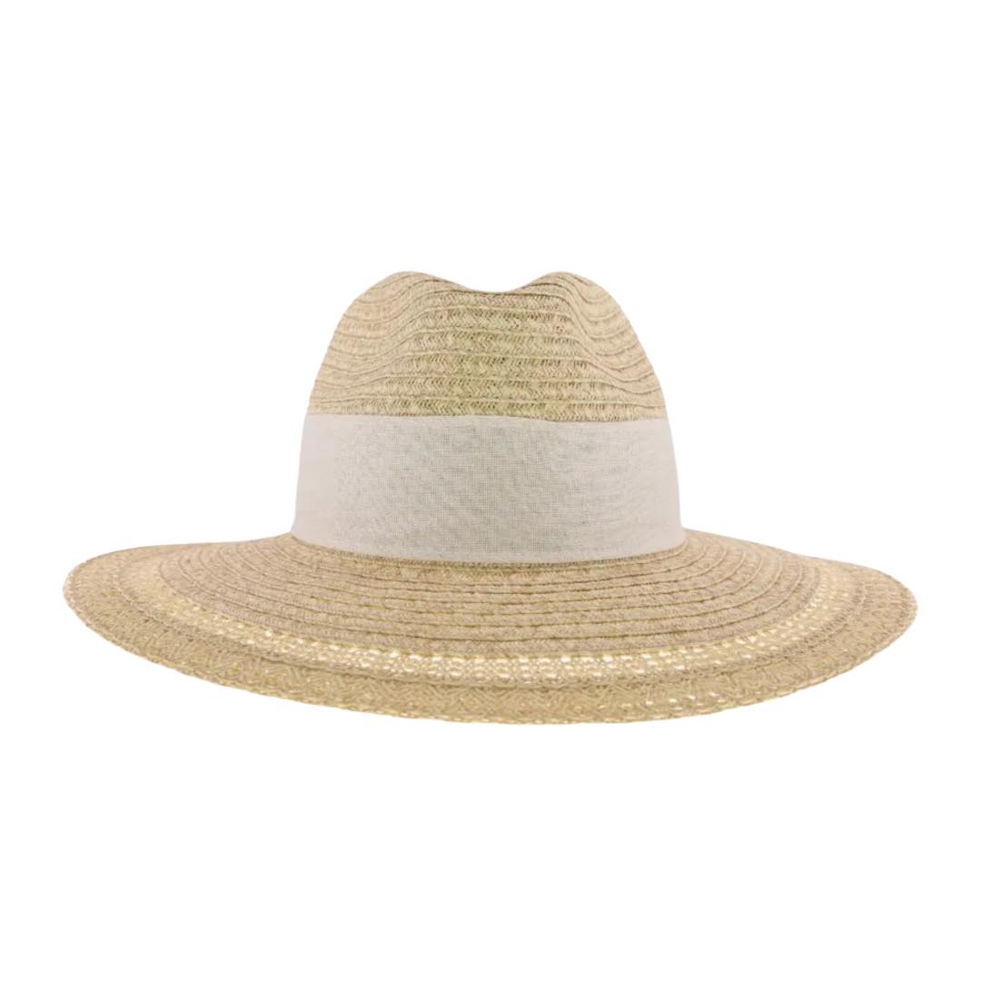 Bow Trim Straw Hat