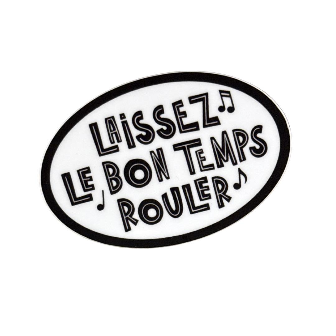 Laissez Sticker, Oval