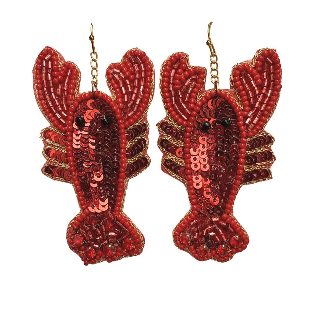 Sequin Crawfish Earrings