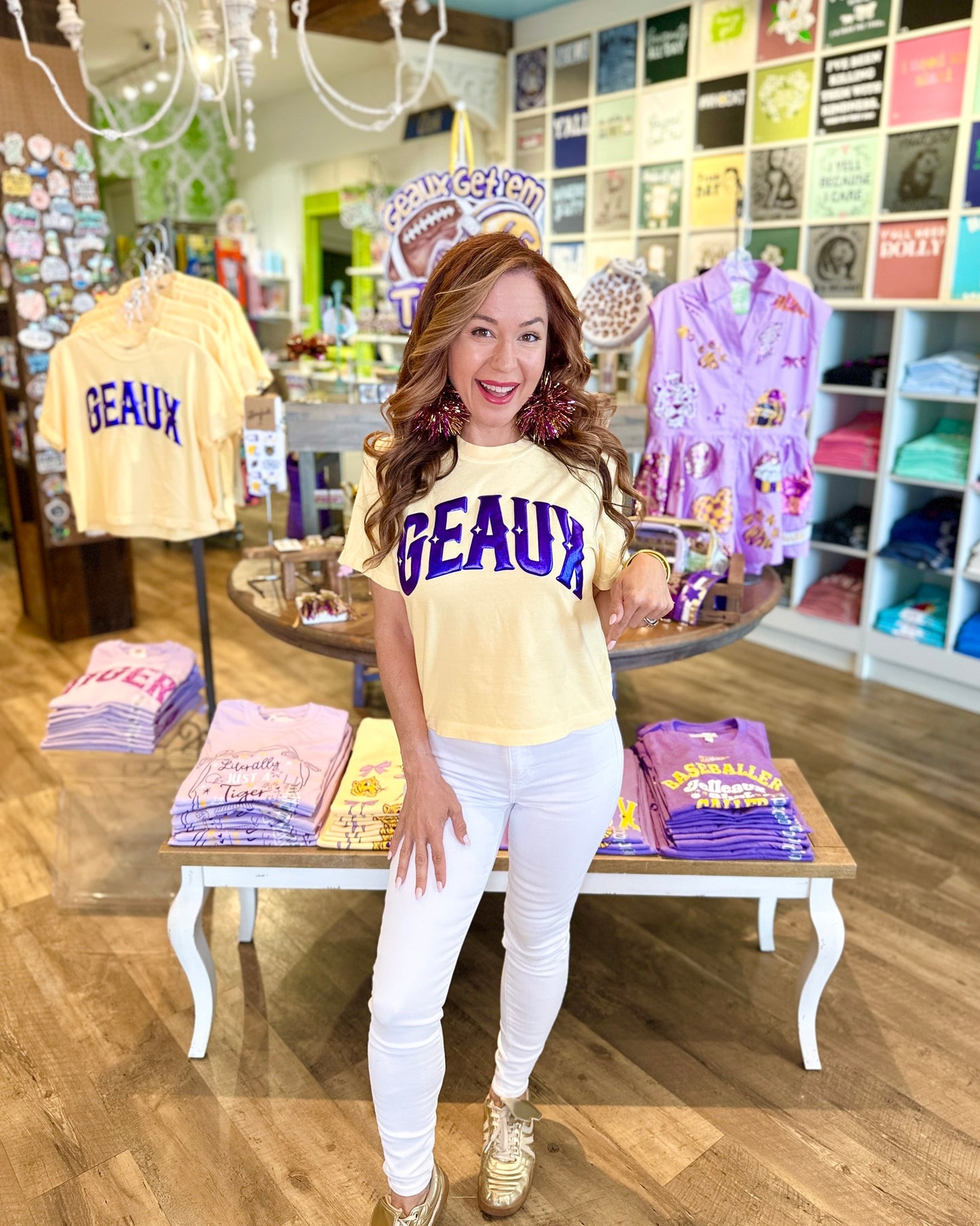 Geaux Crop Tee