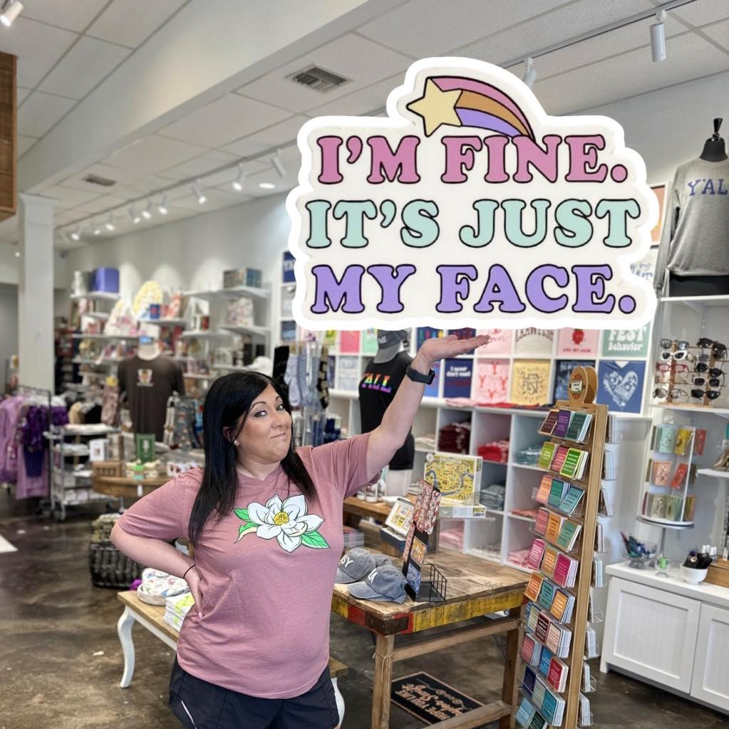 It's Just My Face Sticker