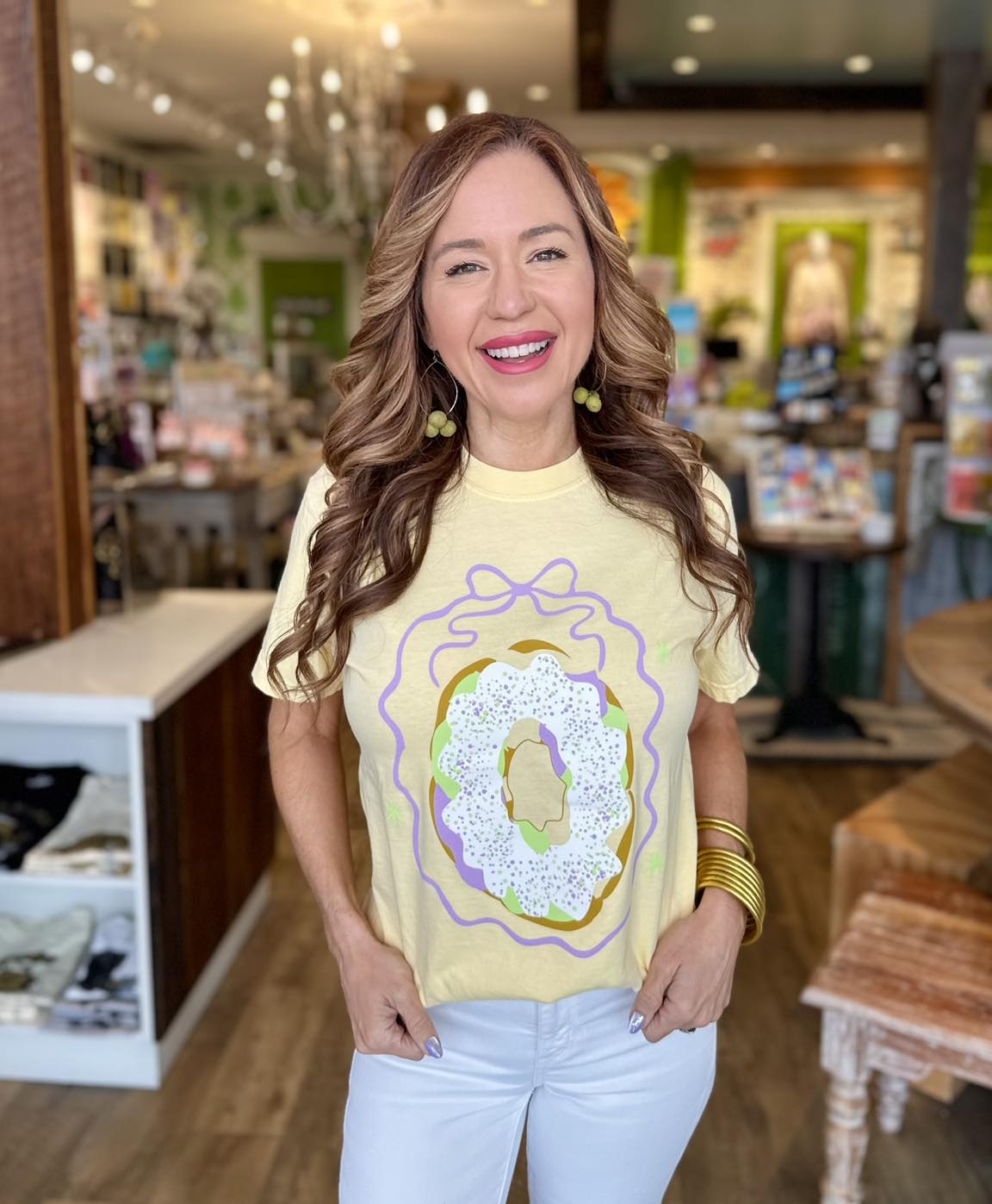 King Cake Ribbon Tee