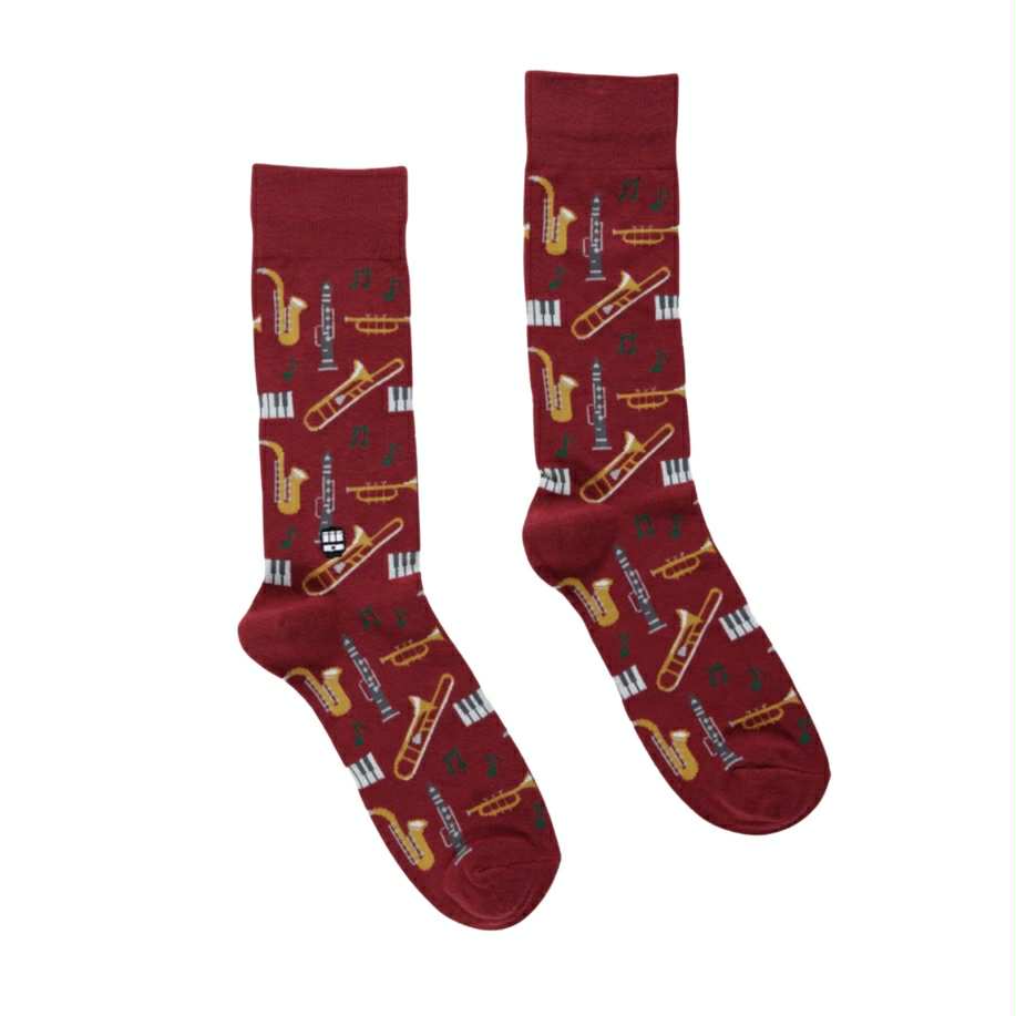 Jazz Socks, Maroon