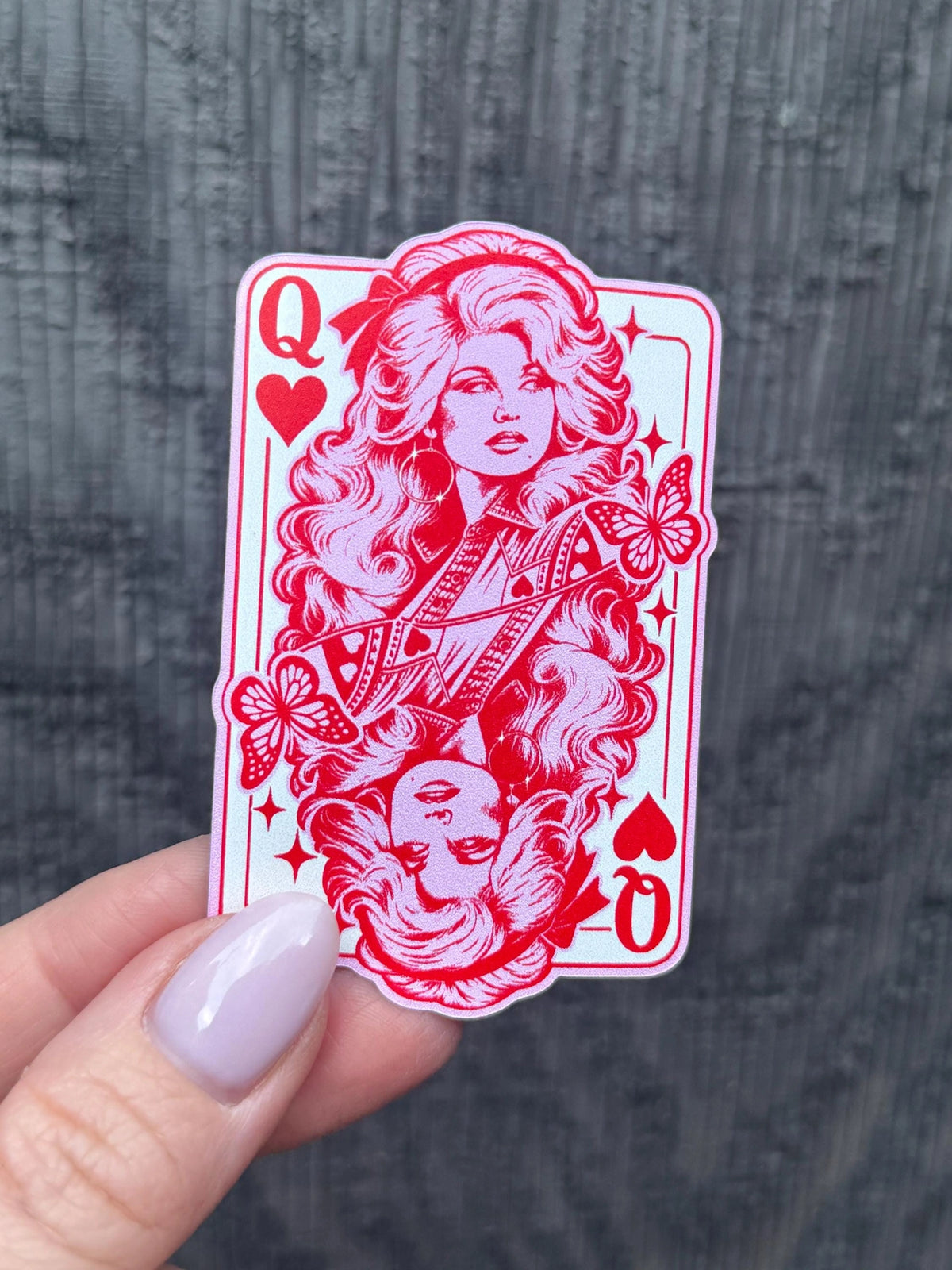 Dolly Queen of Hearts Sticker