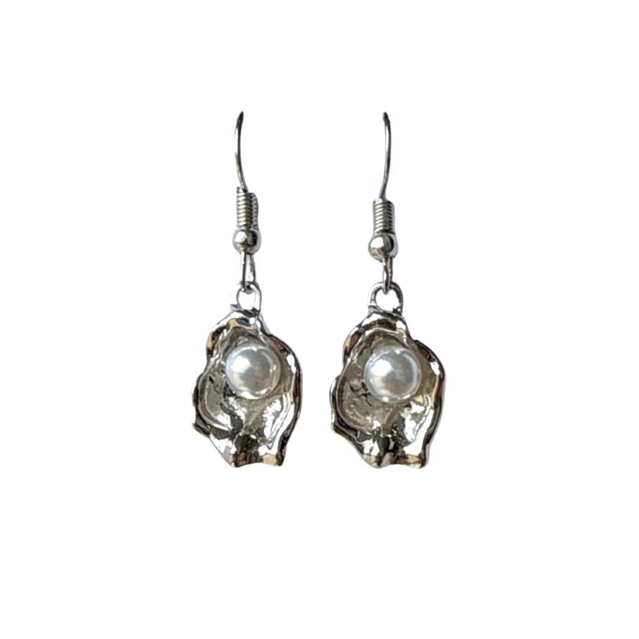 Pearl Oyster Earrings