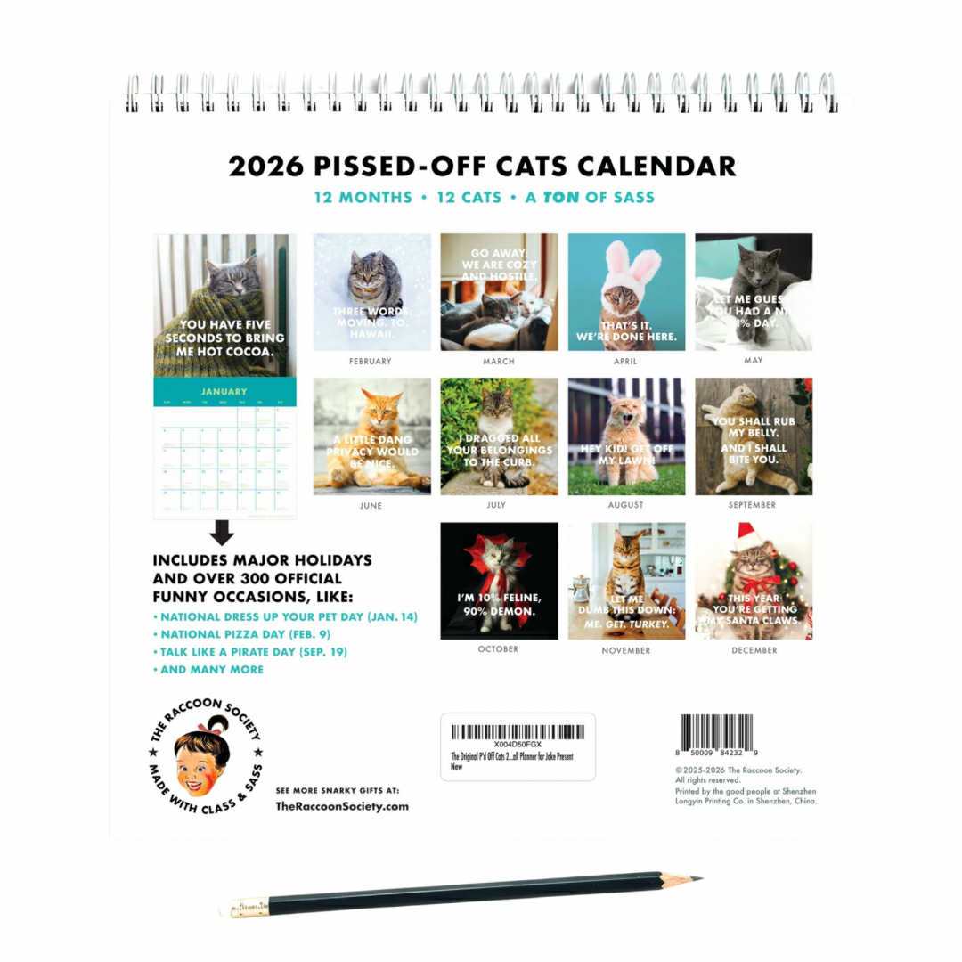 Pissed Off Cats Calendar