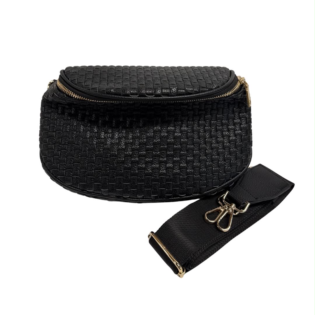 Oversized Woven Fanny Pack