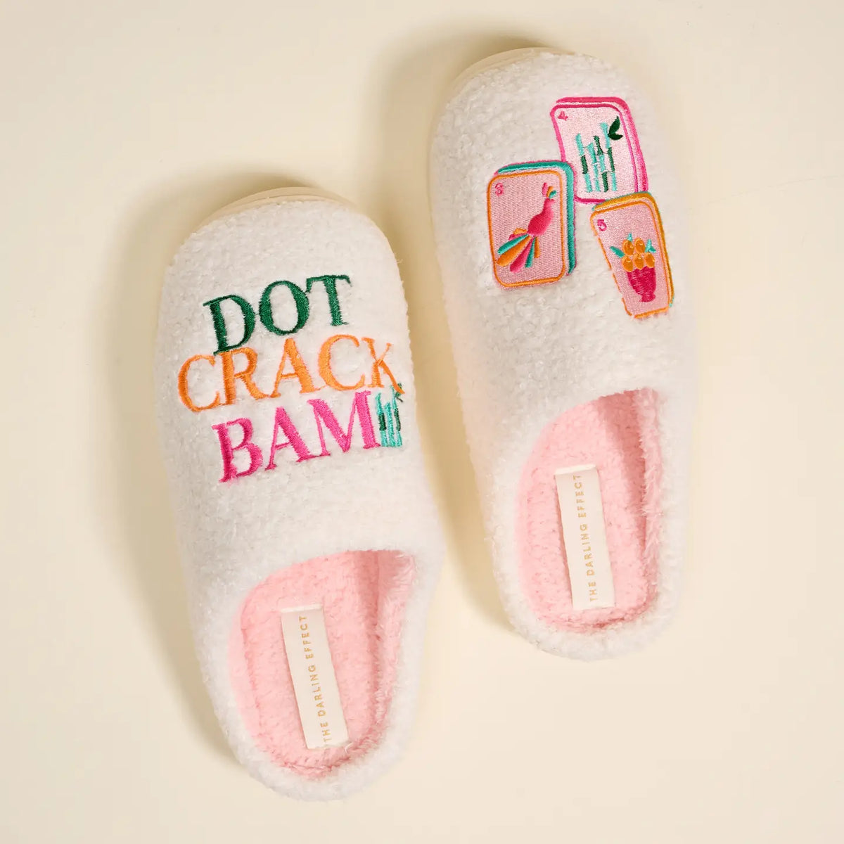 Dot Crack Bam Mahjong Slippers