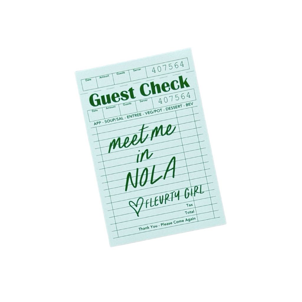 Guest Check Sticker