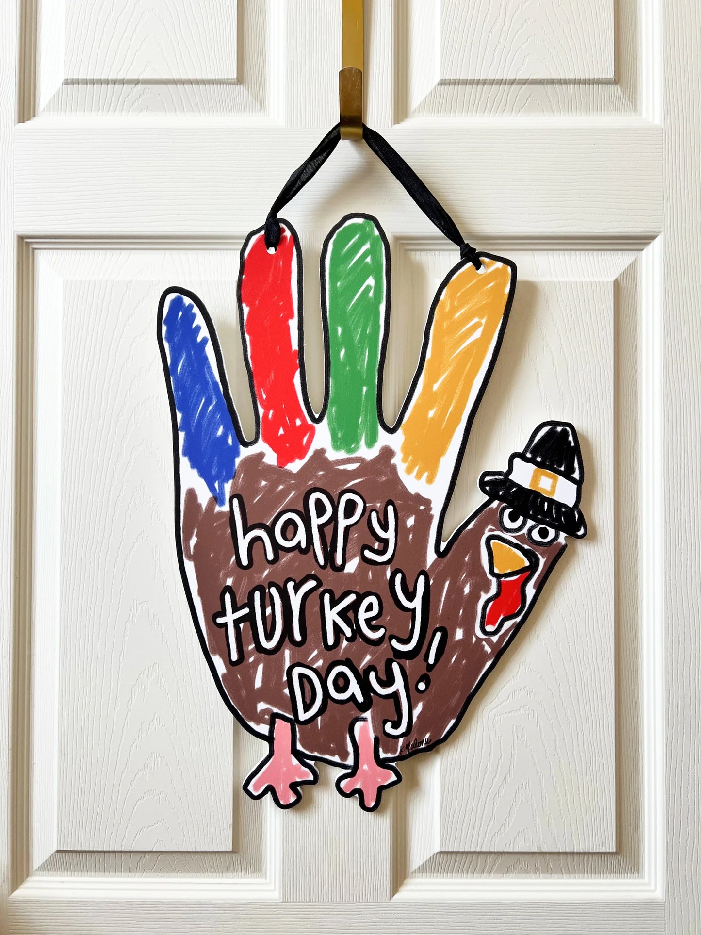 Happy Turkey Day Door Hanger