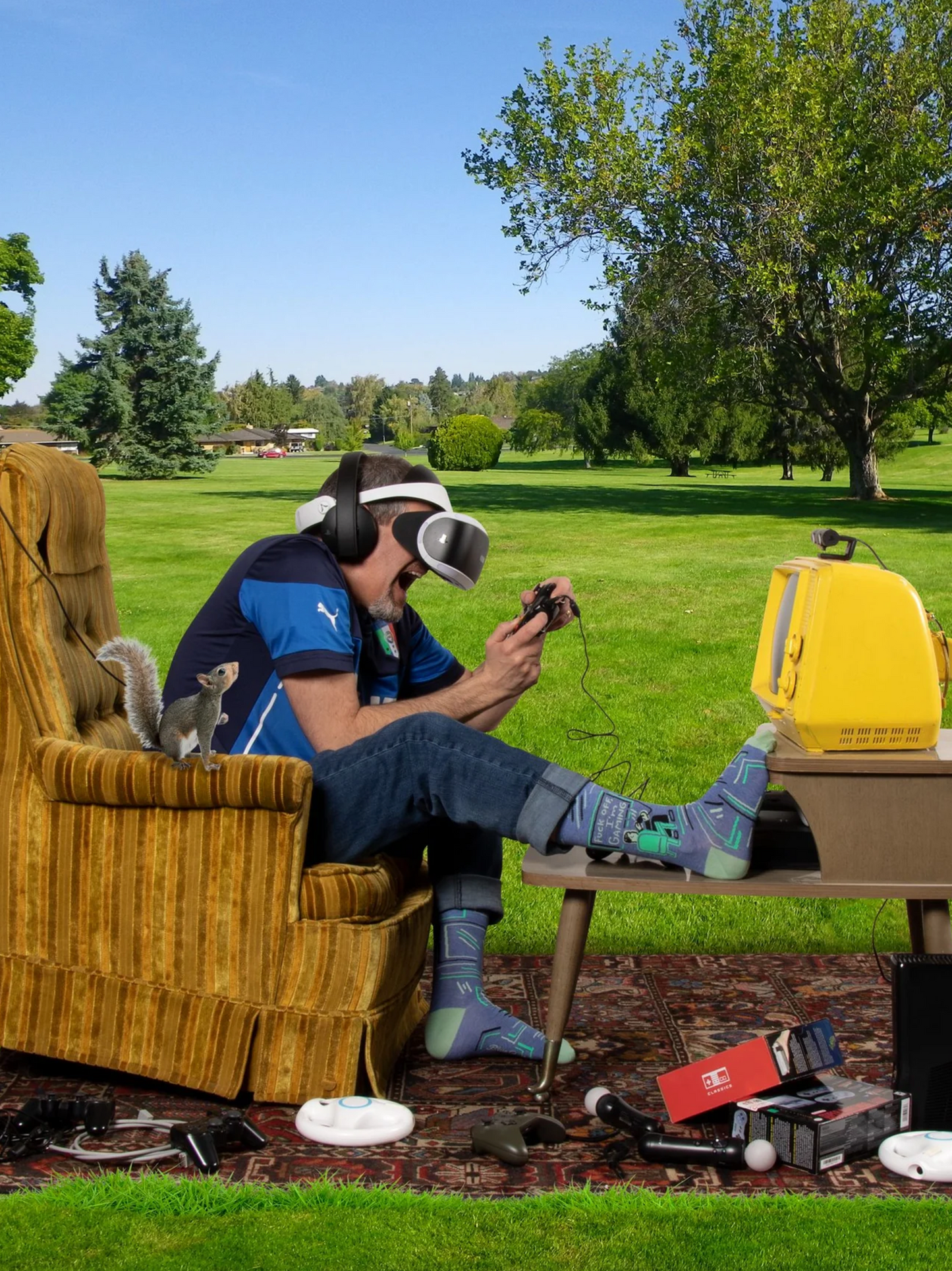 Fuck Off I'm Gaming Socks, Mens