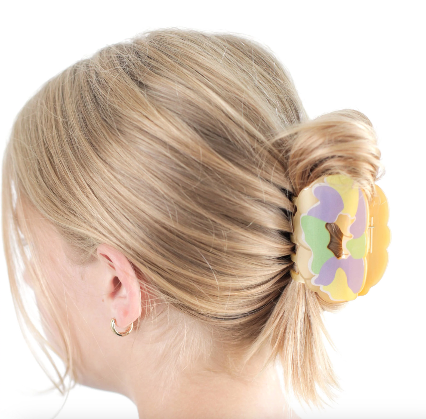 King Cake Claw Clip, Pastel